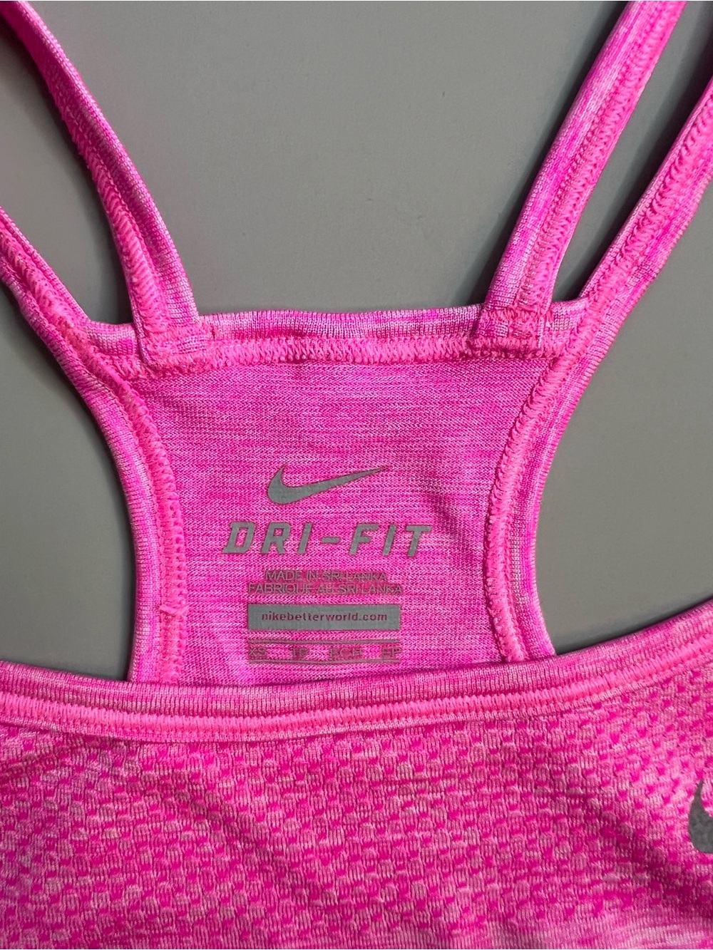 Nike Pink Performance Racerback Tank - Picture 7 of 7